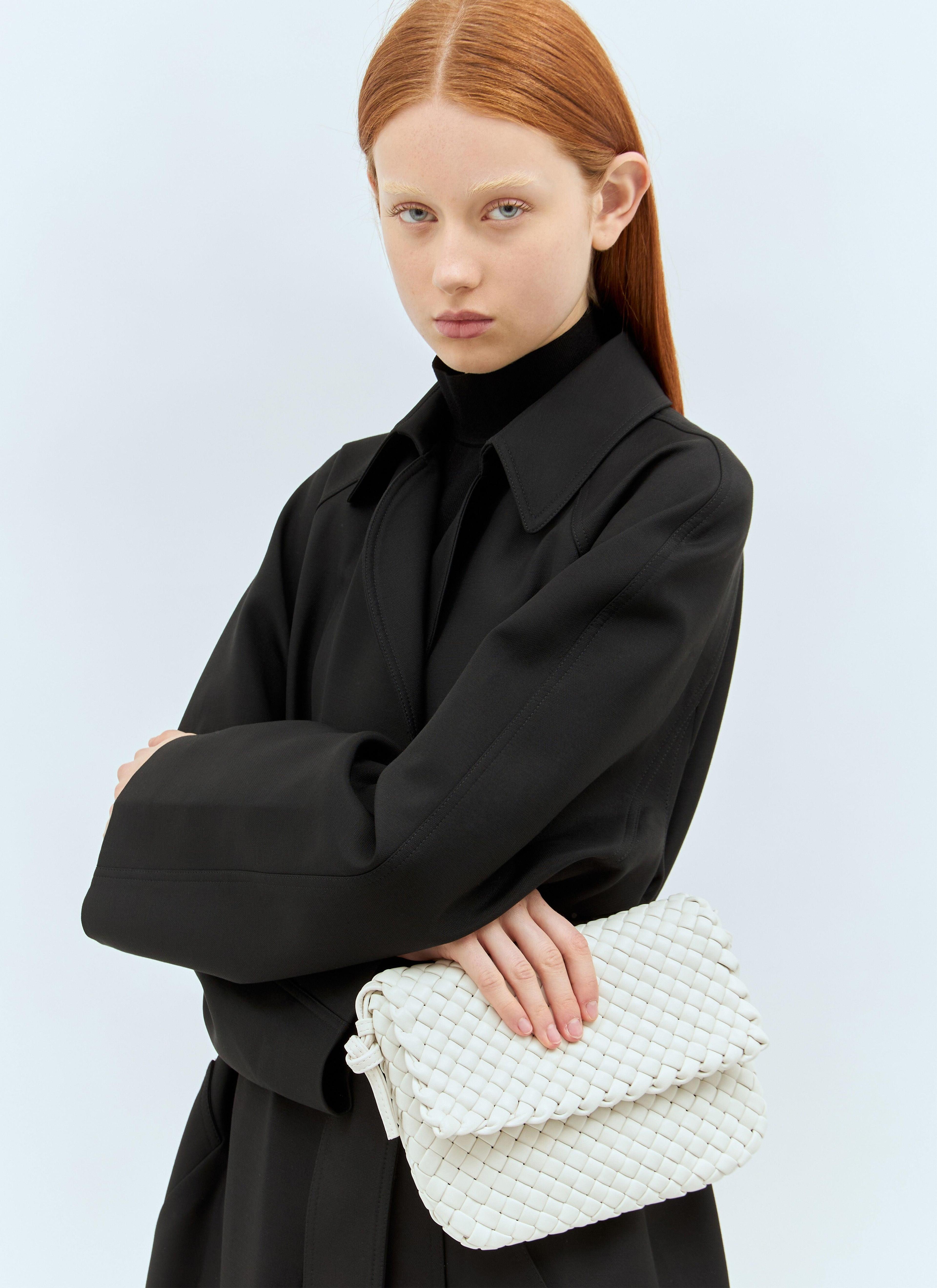 BOTTEGA VENETA Intrecciato Shoulder Bag In White Product Image