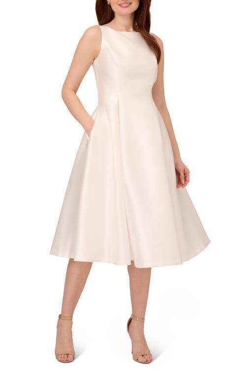 Adrianna Papell Boat-Neck A-Line Dress Product Image