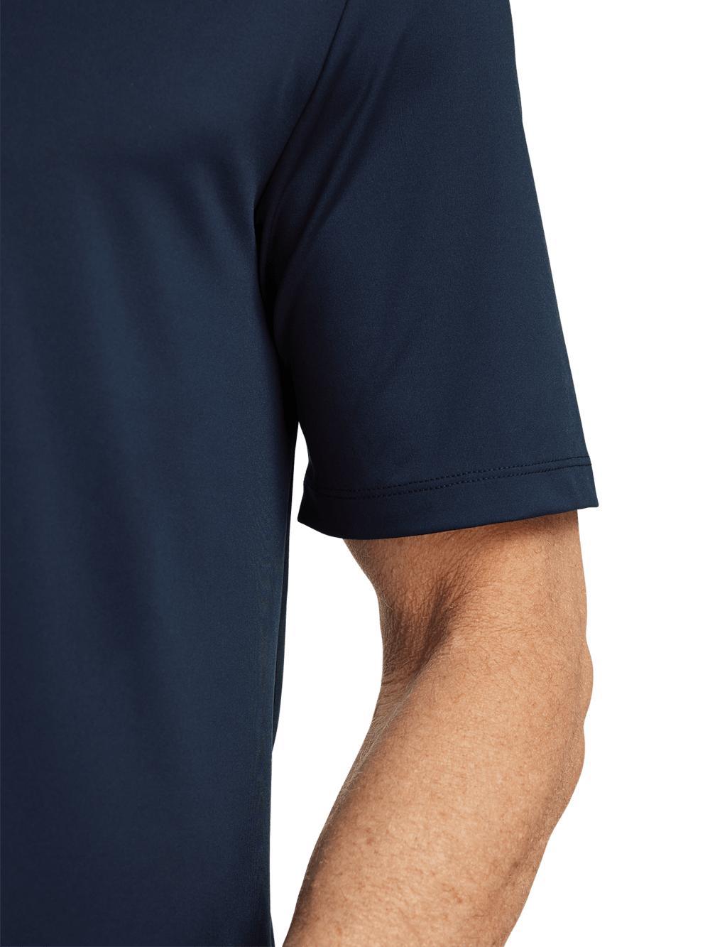 Performance Blend Three Button Polo - Navy Product Image