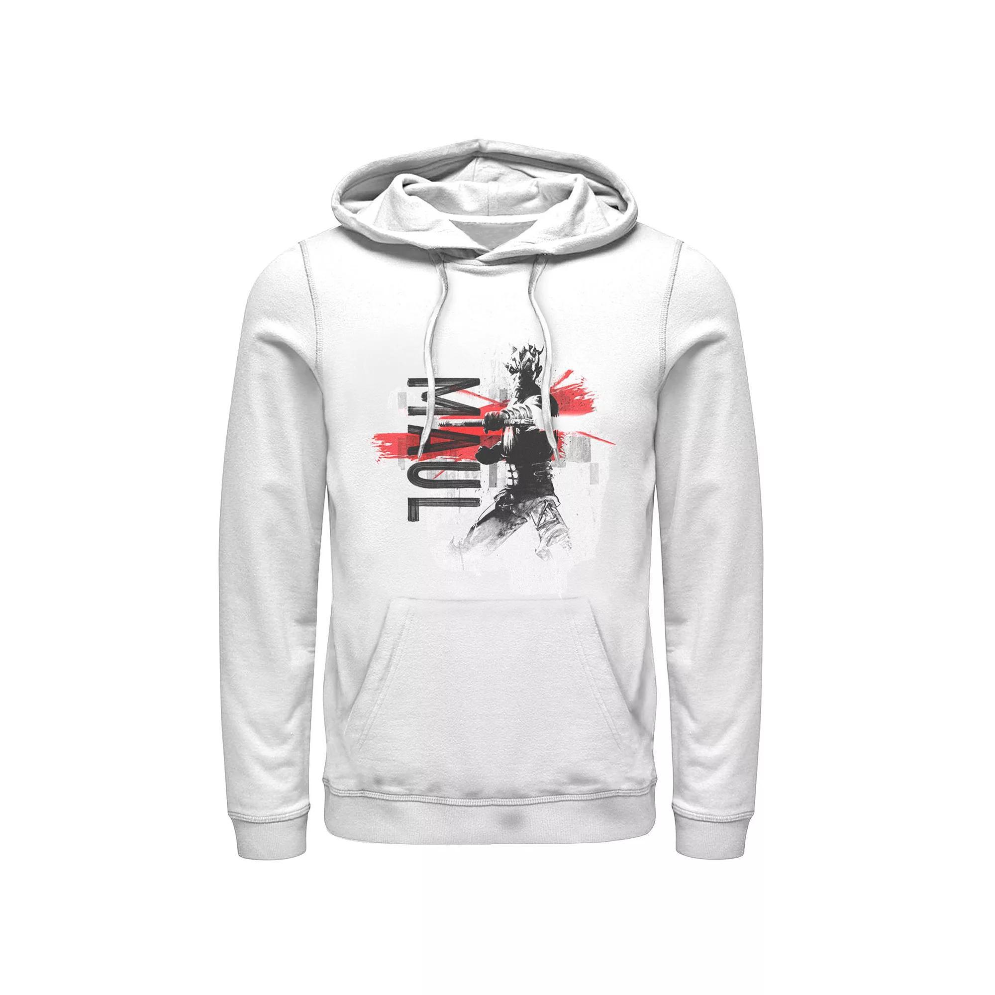 Men's Star Wars The Clone Wars Darth Maul Potrait Hoodie, Size: XL, White Product Image