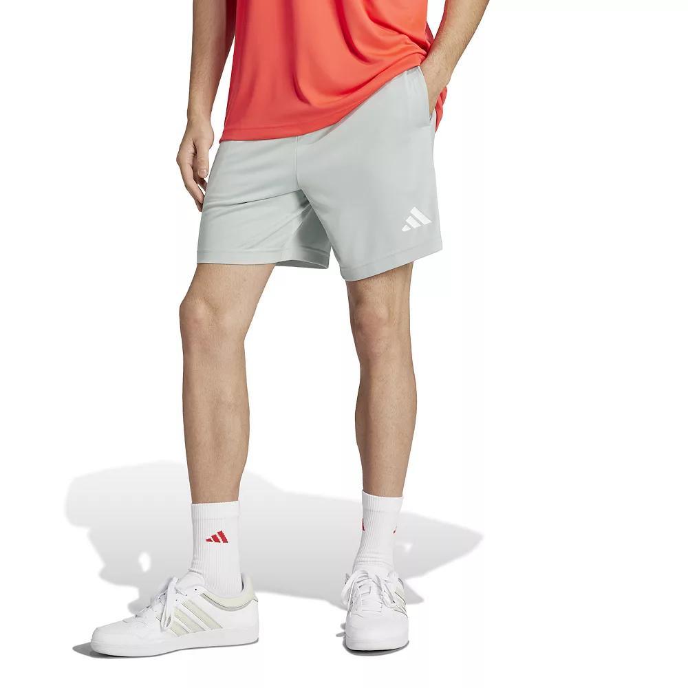 Men's adidas Sereno 3-Stripes AEROREADY Sportswear Shorts, Size: XL, Wonder Silver Product Image