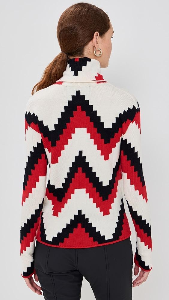 Perfect Moment Chevron Roll Neck Sweater | Shopbop Product Image