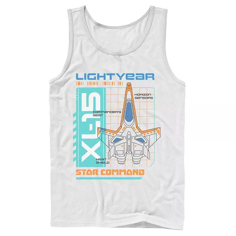 Mens Disney / Pixar Lightyear Star Command Spaceship XL-15 Tank Top Product Image