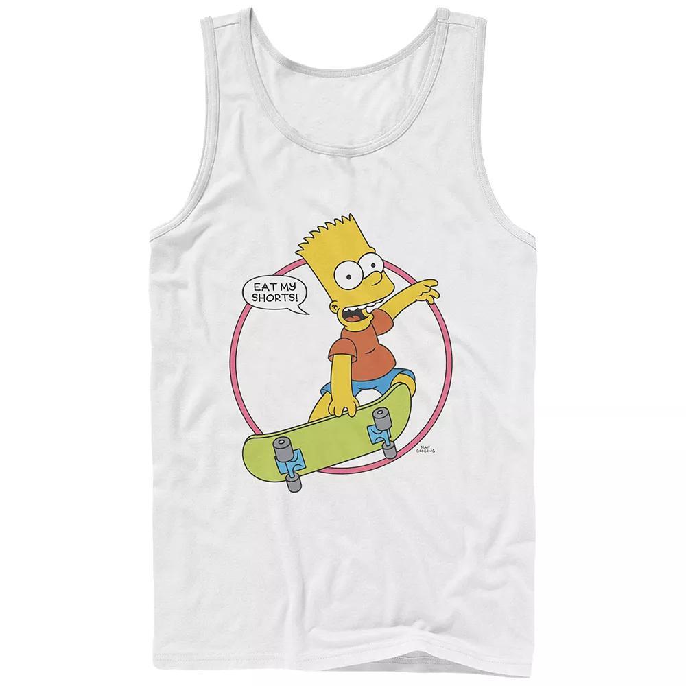 Men's The Simpsons Bart Eat My Shorts Graphic Tank Top,  Product Image