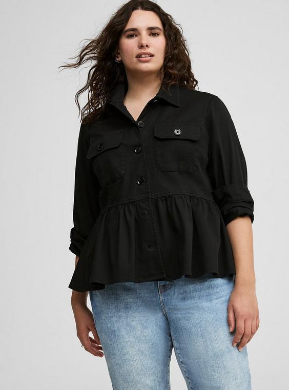 Peplum Utility Jacket Product Image