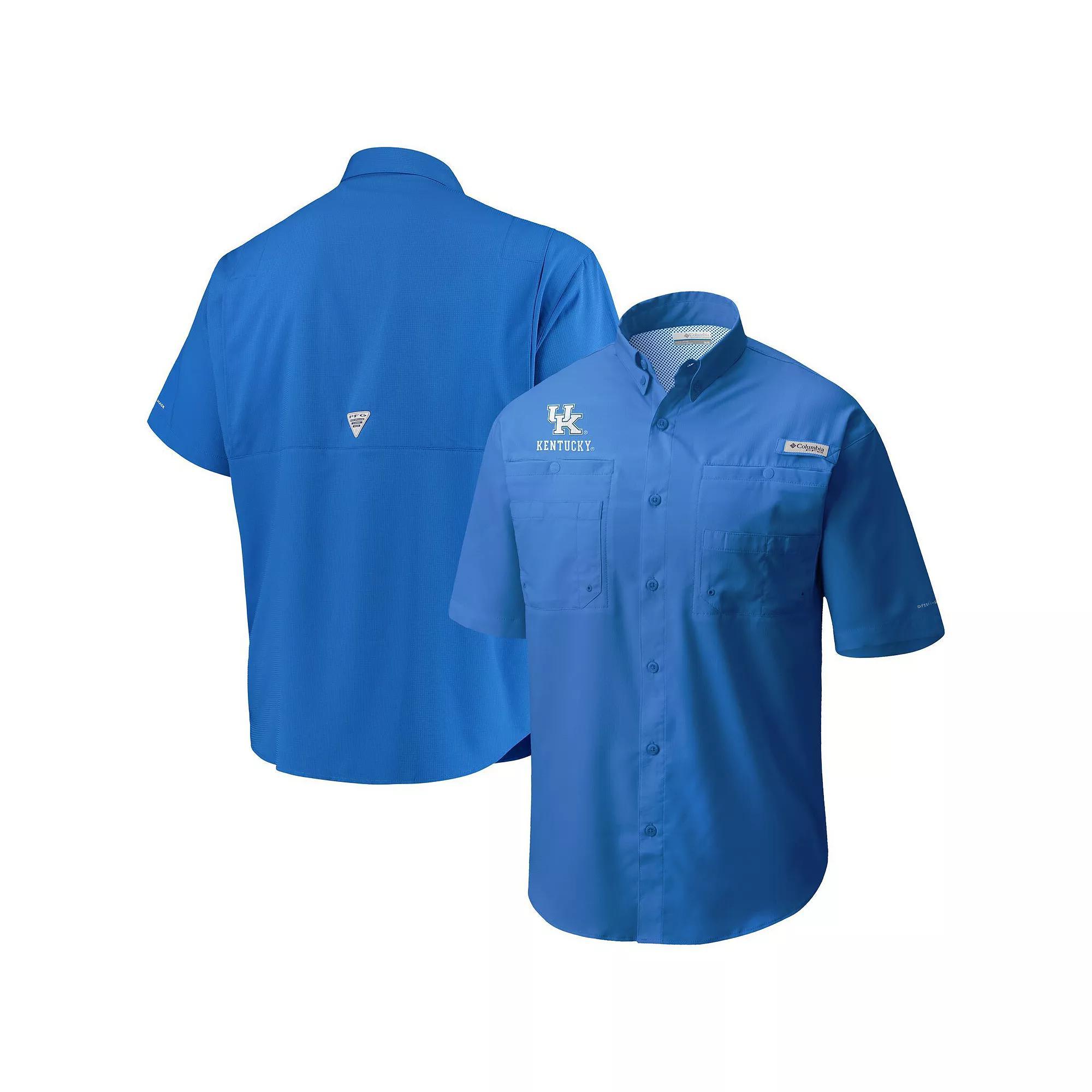 Men's Columbia Royal Kentucky Wildcats Big & Tall Collegiate Tamiami Button-Down Shirt,  Product Image