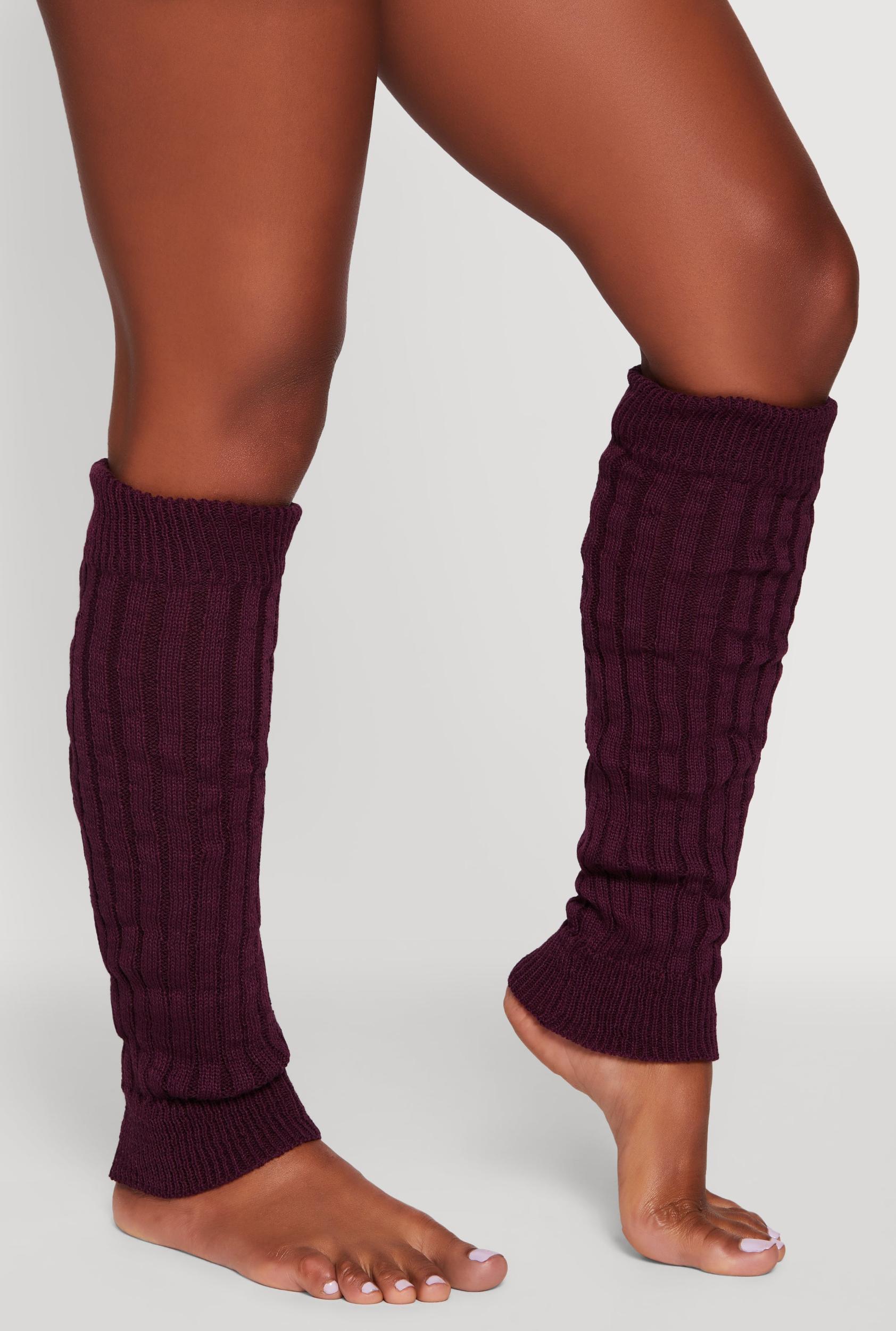 Ribbed Knit Leg Warmers Female Product Image