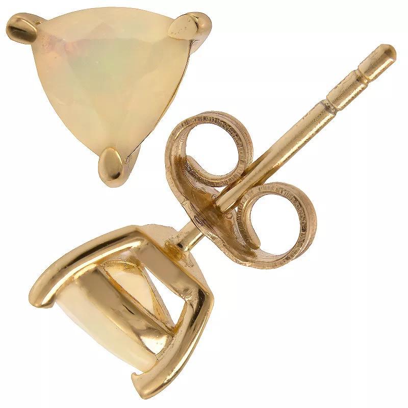 Gemistry 14k Gold Opal Stud Earrings, Womens Product Image