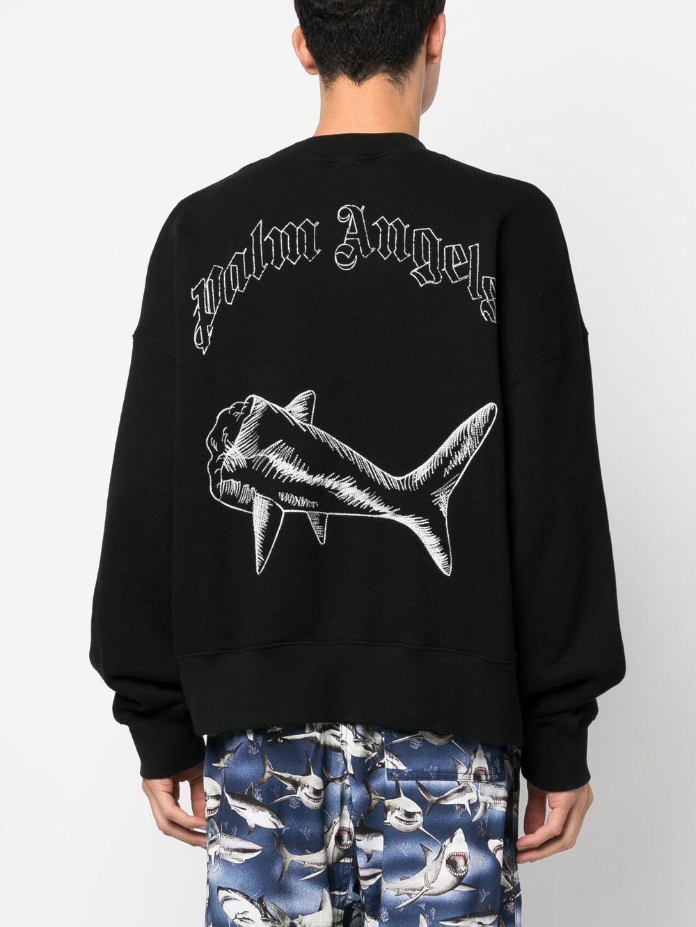 Split Shark crew-neck sweatshirt Product Image