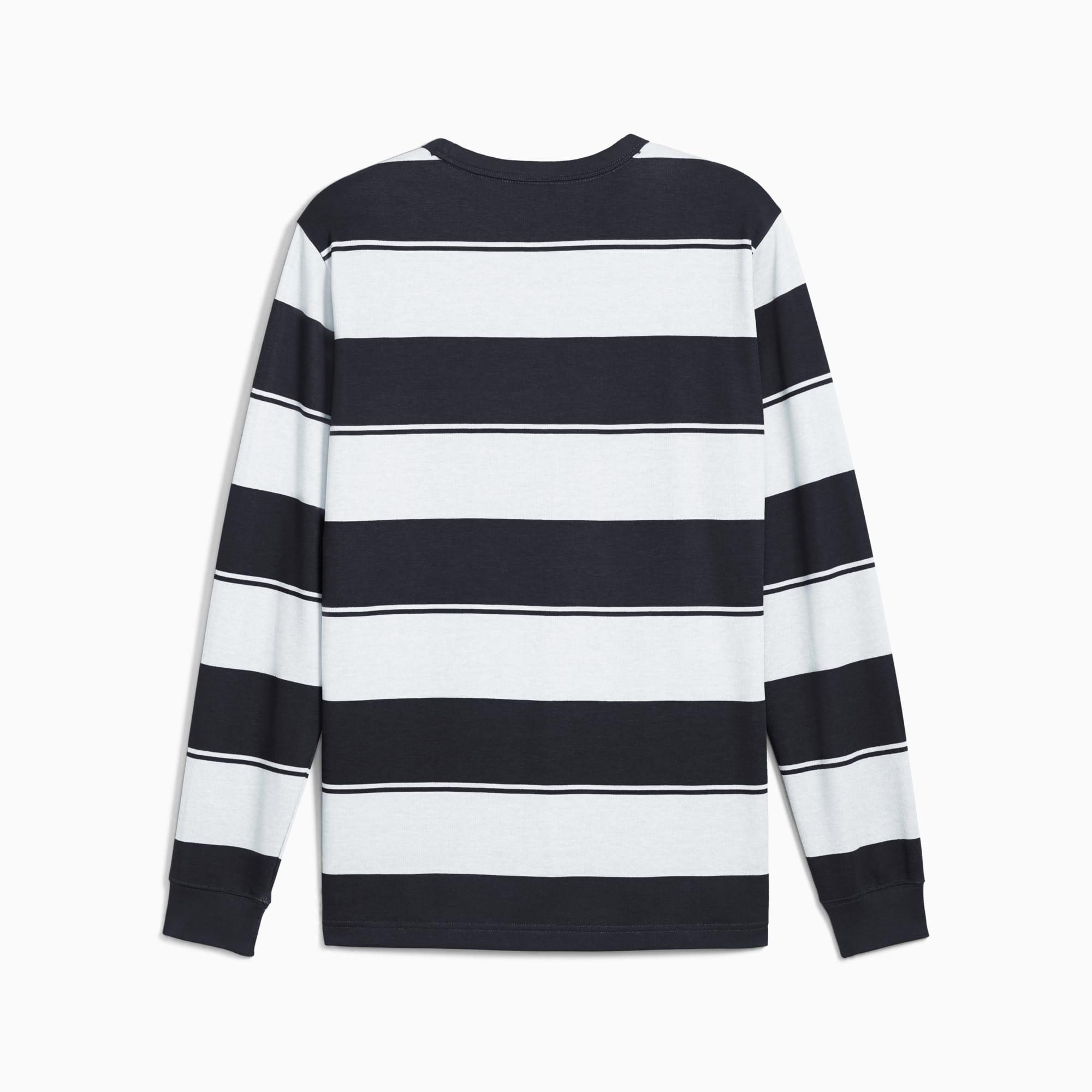 PUMA Class Men's Striped Crew Sweatshirt Product Image