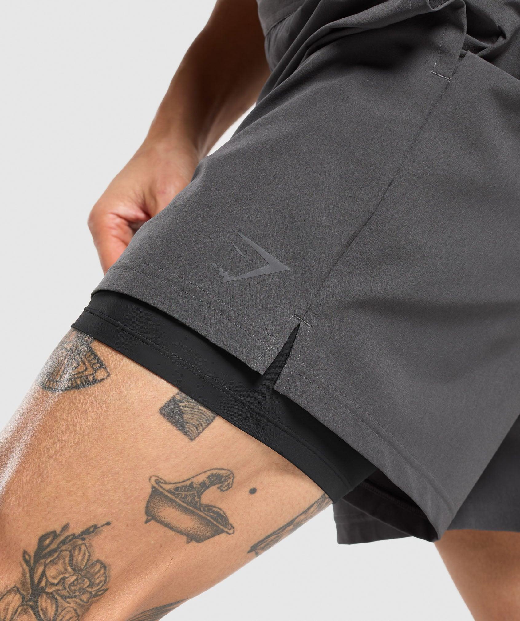 Gymshark Land to Water 6" Shorts - Asphalt Grey Male Product Image