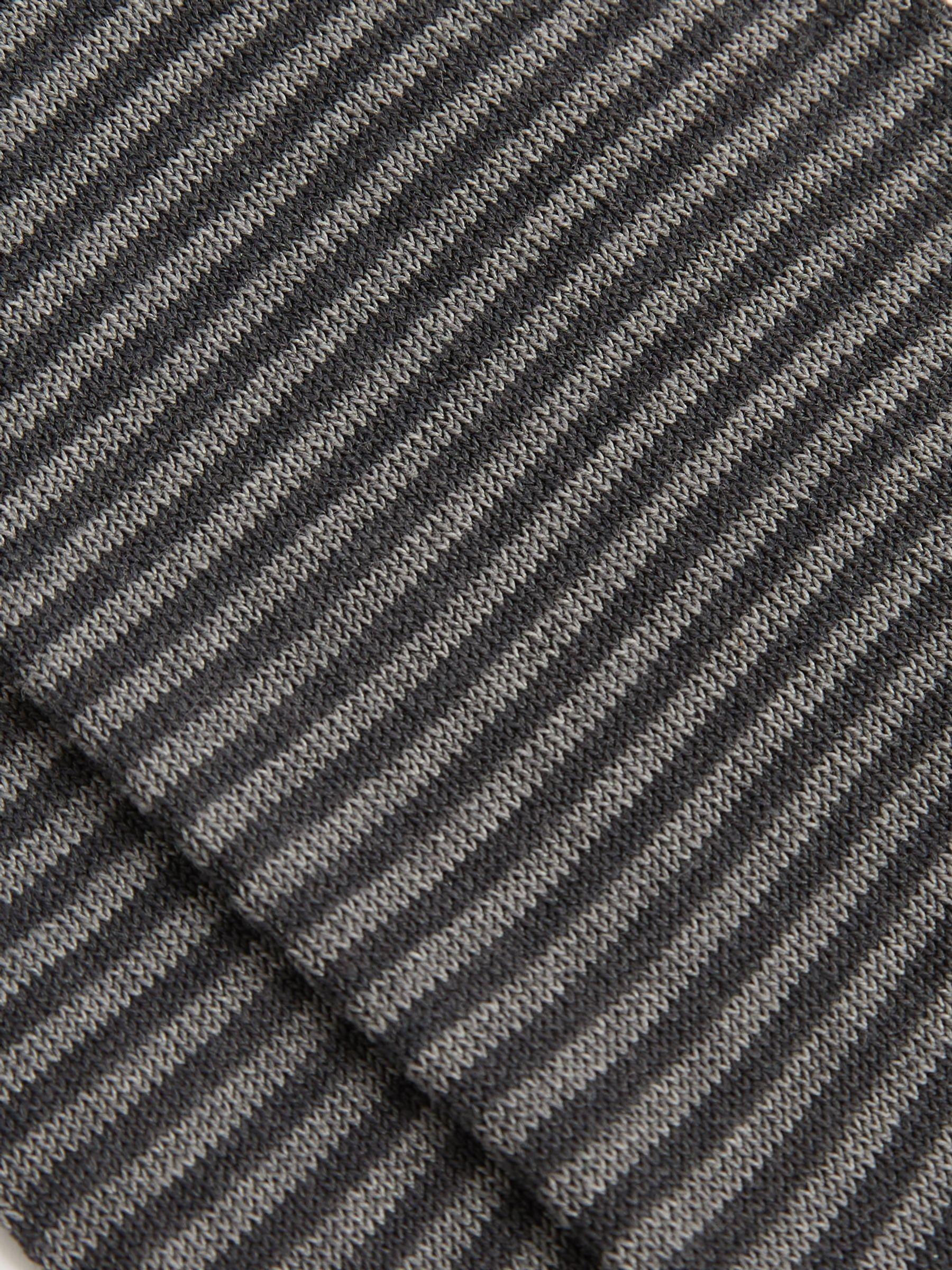 Striped Socks in Charcoal/Grey Product Image