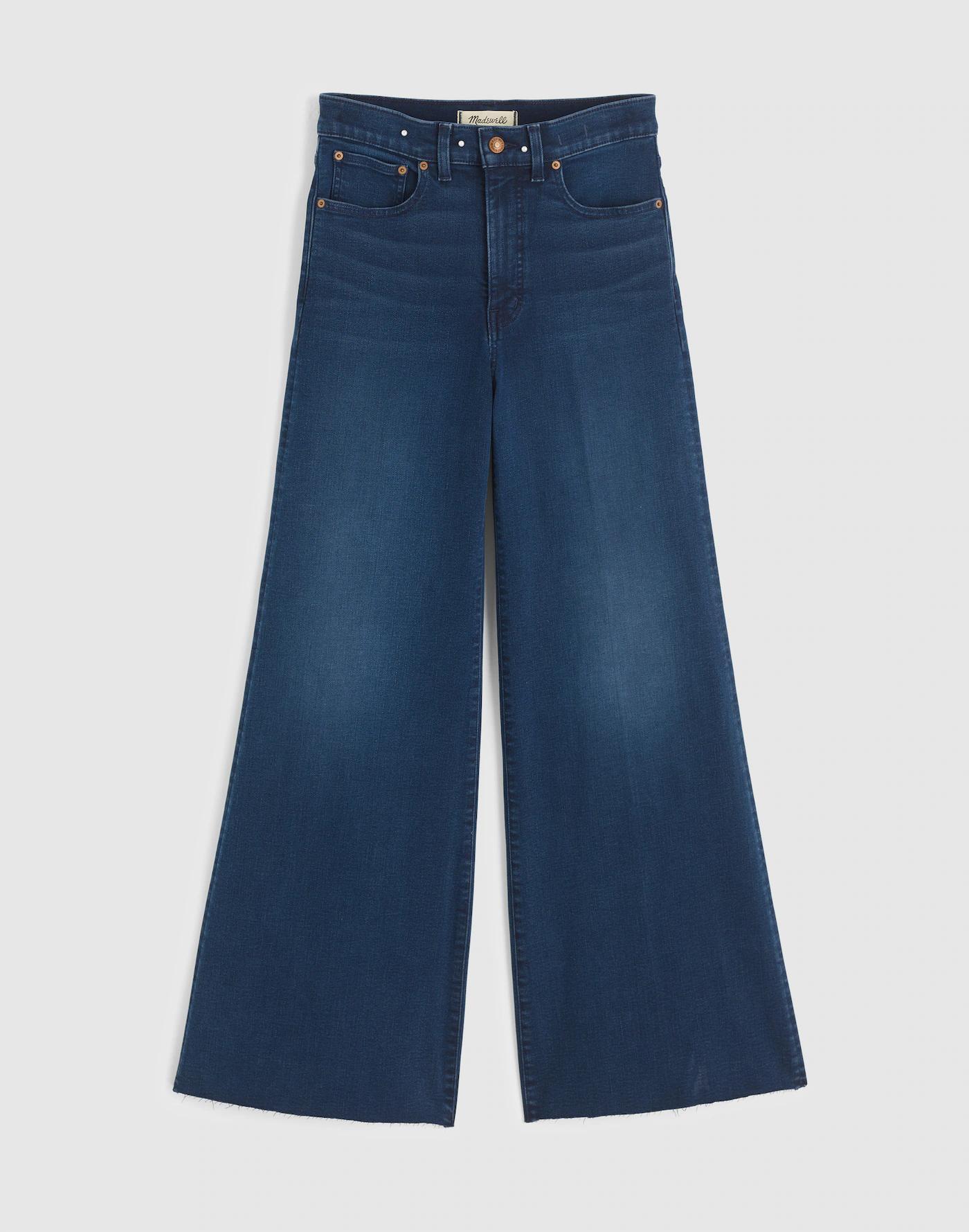 Flared Wide-Leg Crop Jeans Product Image