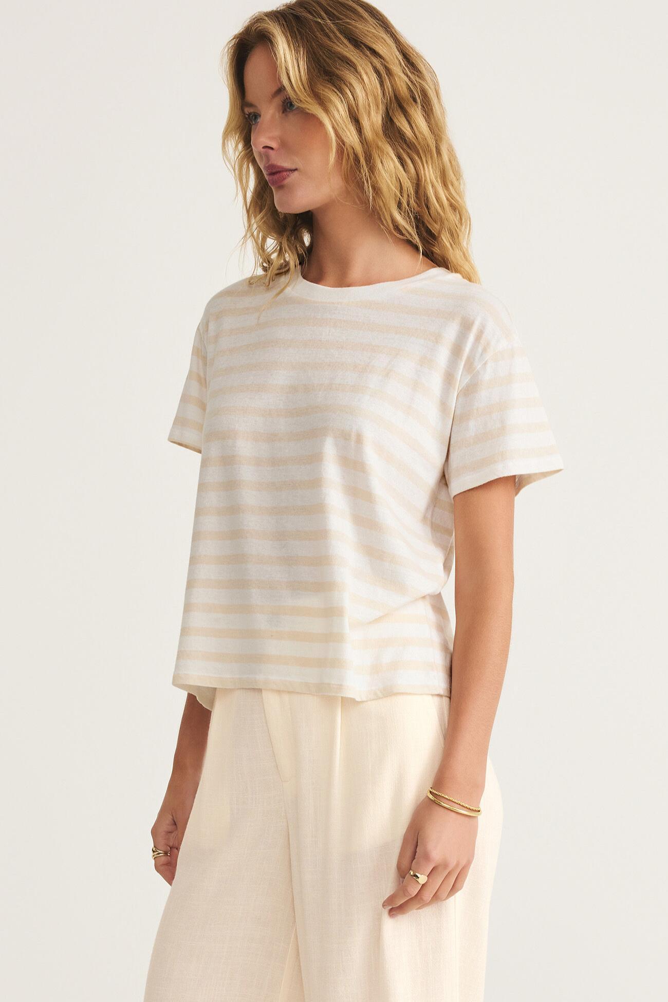 Go To Striped Tee Product Image