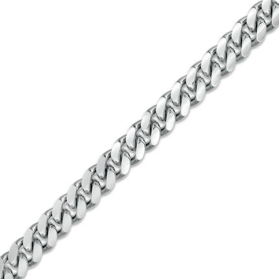 Vera Wang Men 6.2mm Cuban Link Chain Bracelet in Solid Sterling Silver - 8.5" Product Image