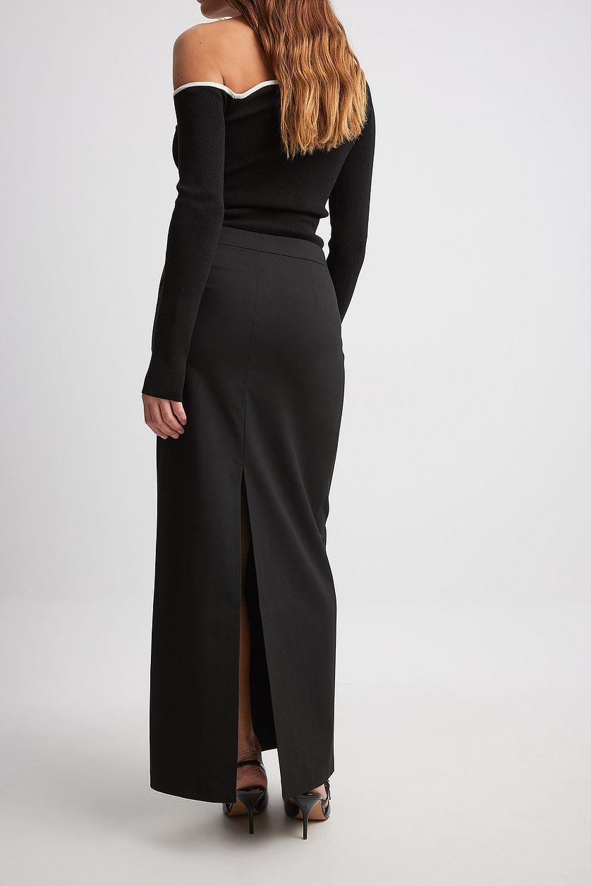 Seam Detail Straight Maxi Skirt Product Image