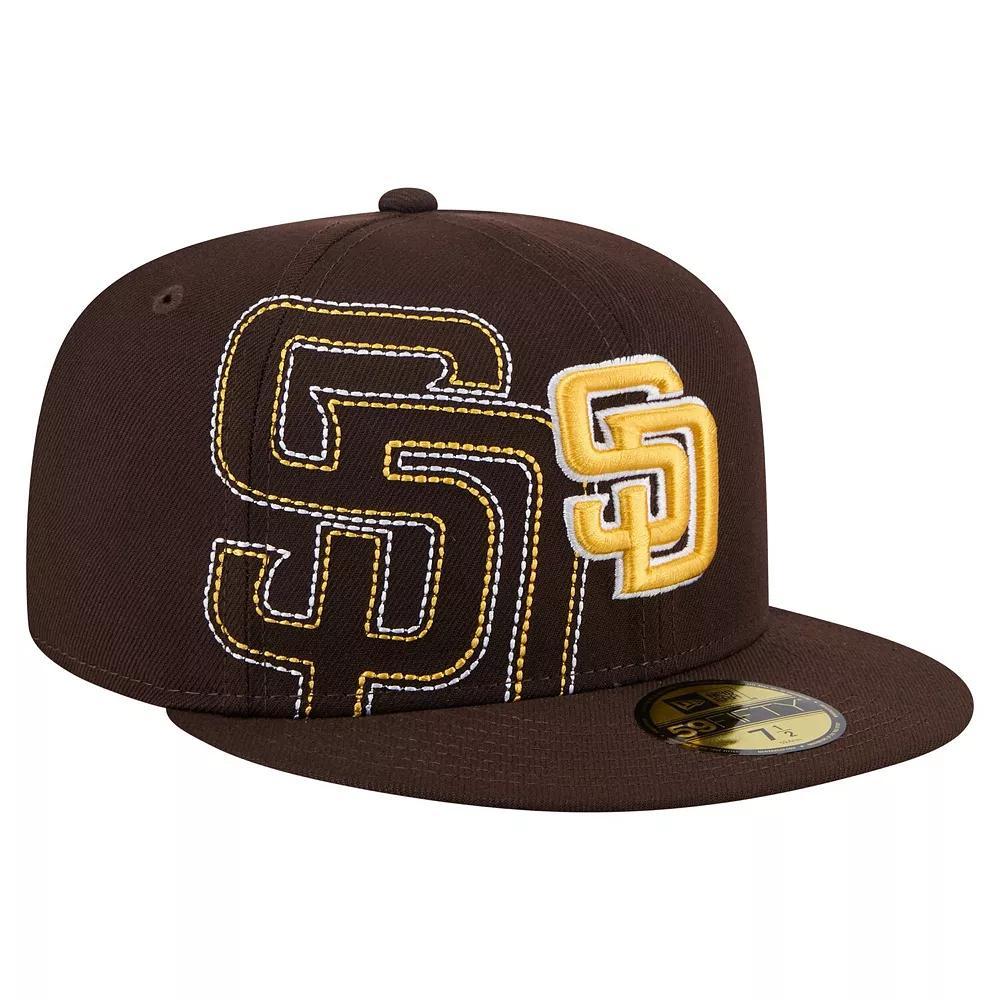 Men's New Era Brown San Diego Padres Yarn Stitch 59FIFTY Fitted Hat,  Product Image