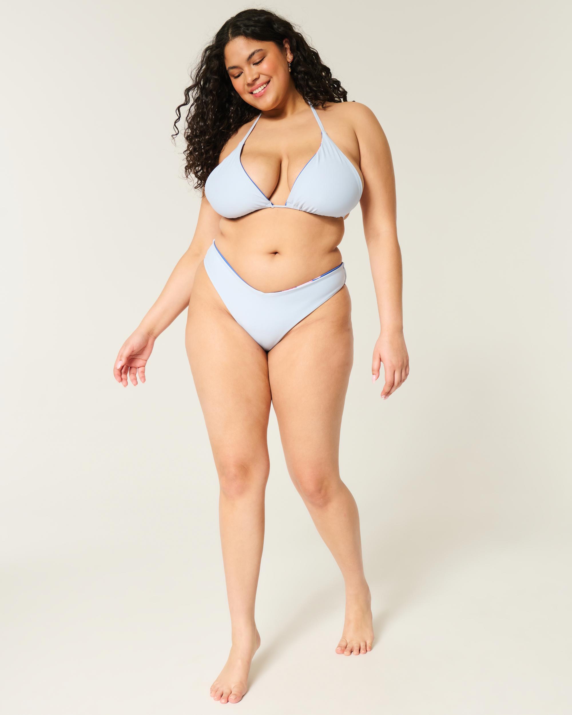 Reversible Halter Triangle Bikini Top Product Image