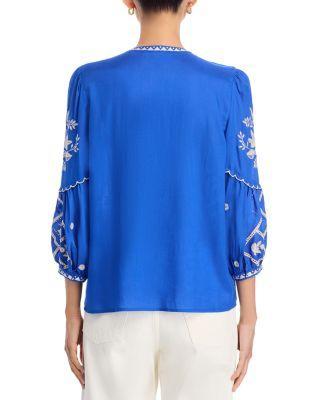 Scallop Sleeve Blouse Product Image