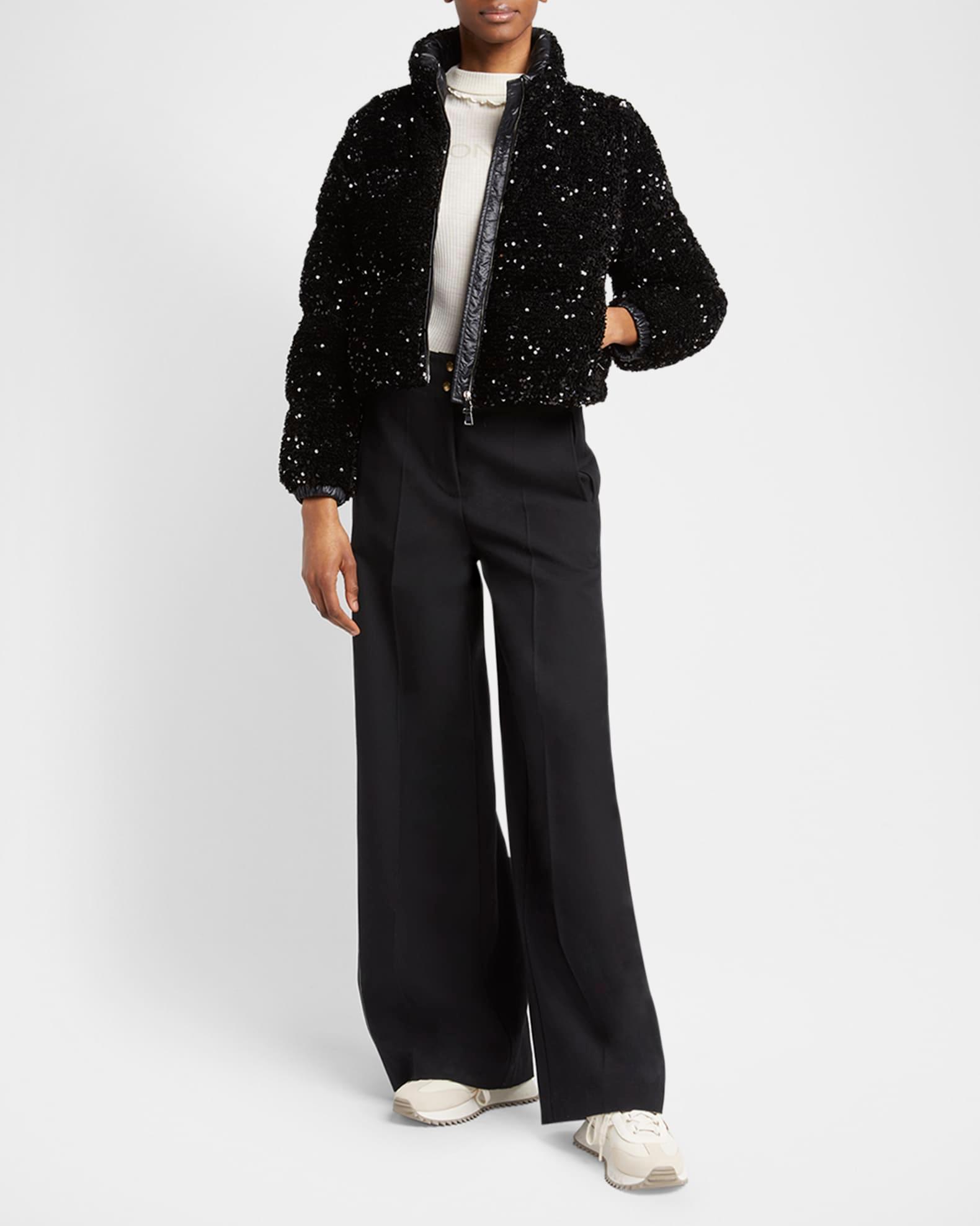 Louvi Sequined Short Down Jacket Product Image