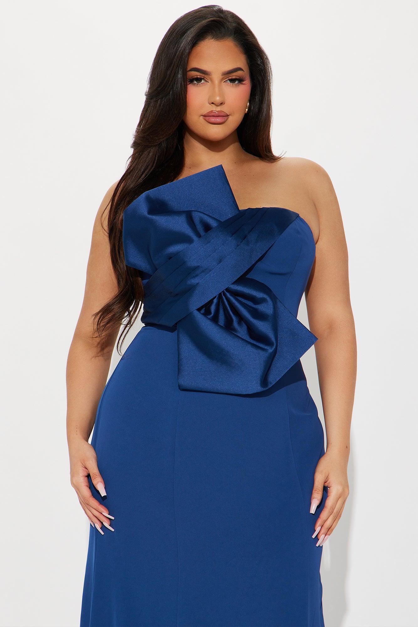 Elegant Moment Gown - Navy Product Image