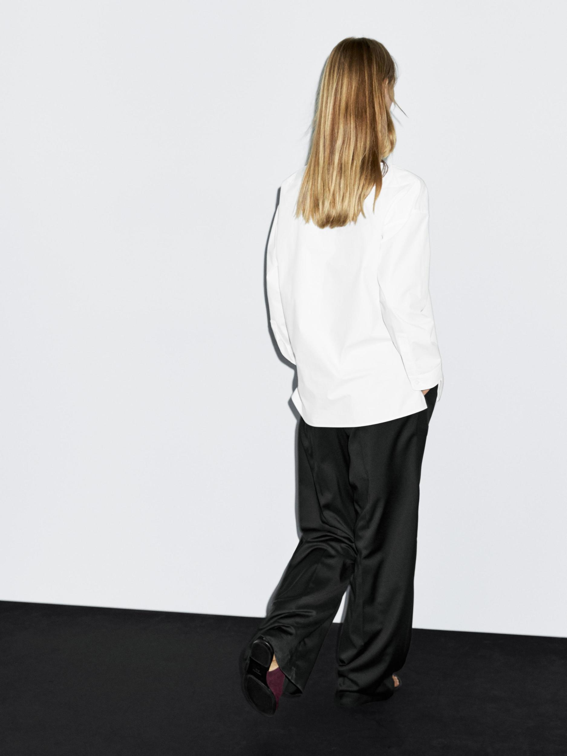 100% cotton surplice blouse Product Image