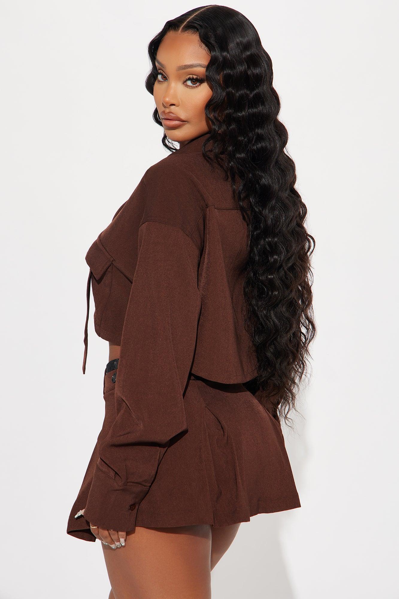 Fiona Skort Set - Chocolate Product Image