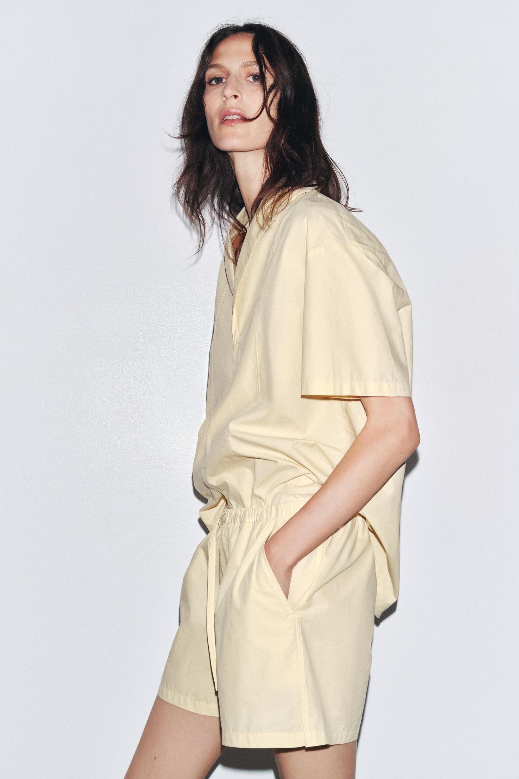 TOPSTITCHED POPLIN SHIRT Product Image