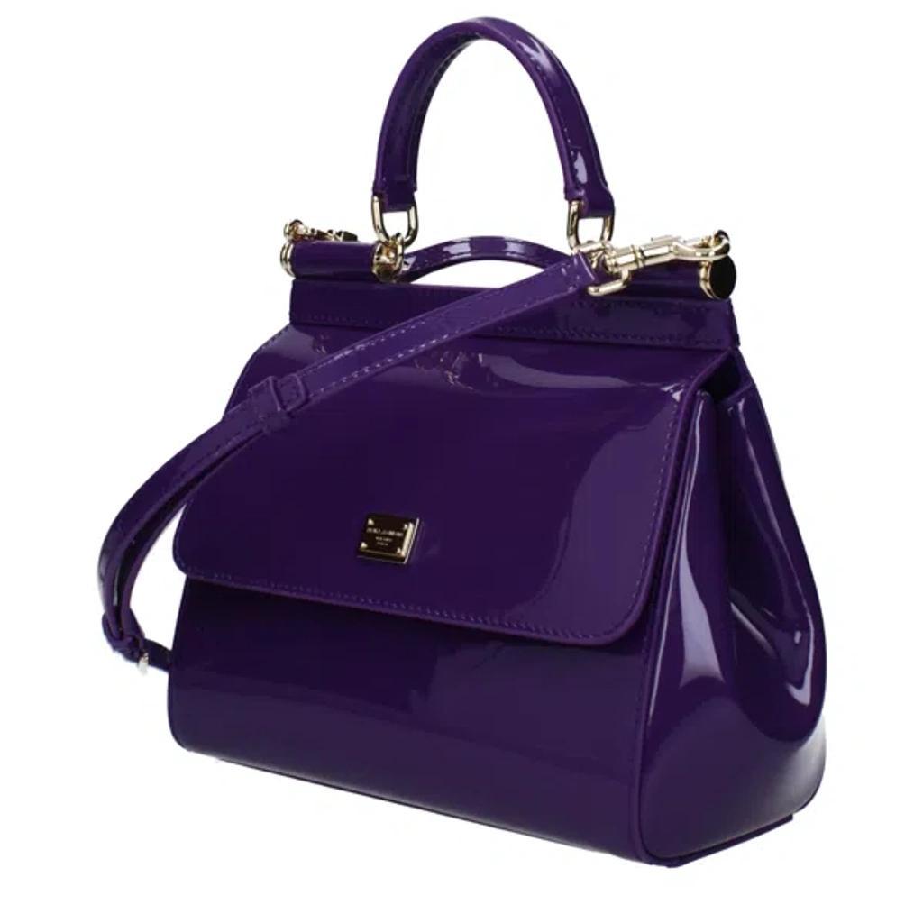 DOLCE & GABBANA Medium Sicily Handbag In Purple Product Image