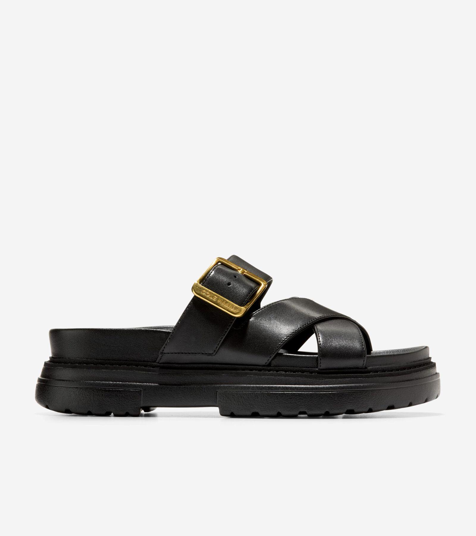 Cole Haan Womens Fraya Buckled Platform Slide Sandals Product Image