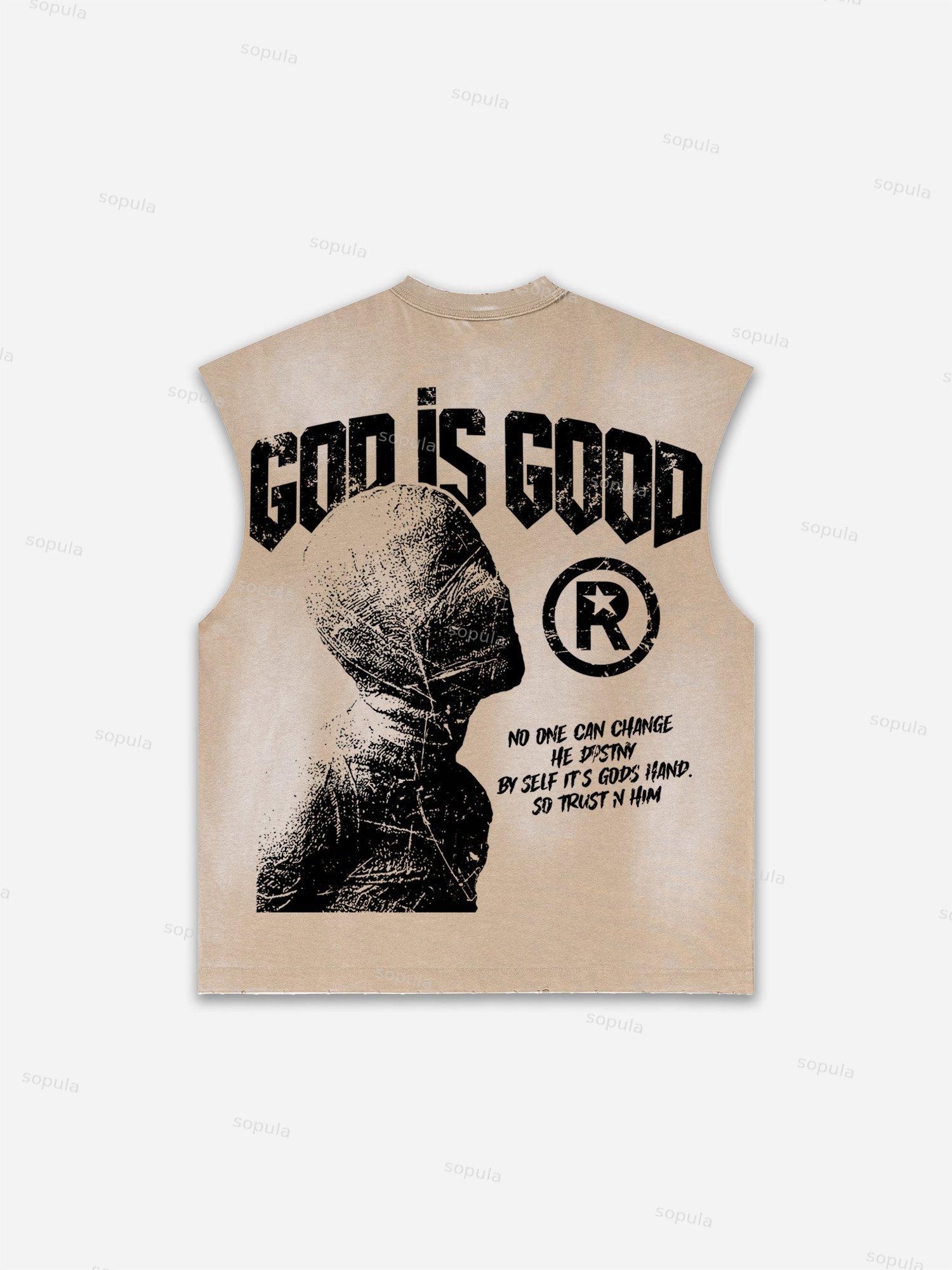 Basketball Dreams Boys Print Distressed Tank Top Product Image