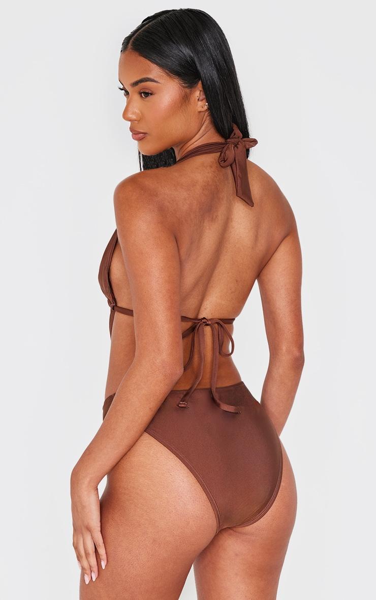 Chocolate Plunge O Ring Cut Out Swimsuit Product Image