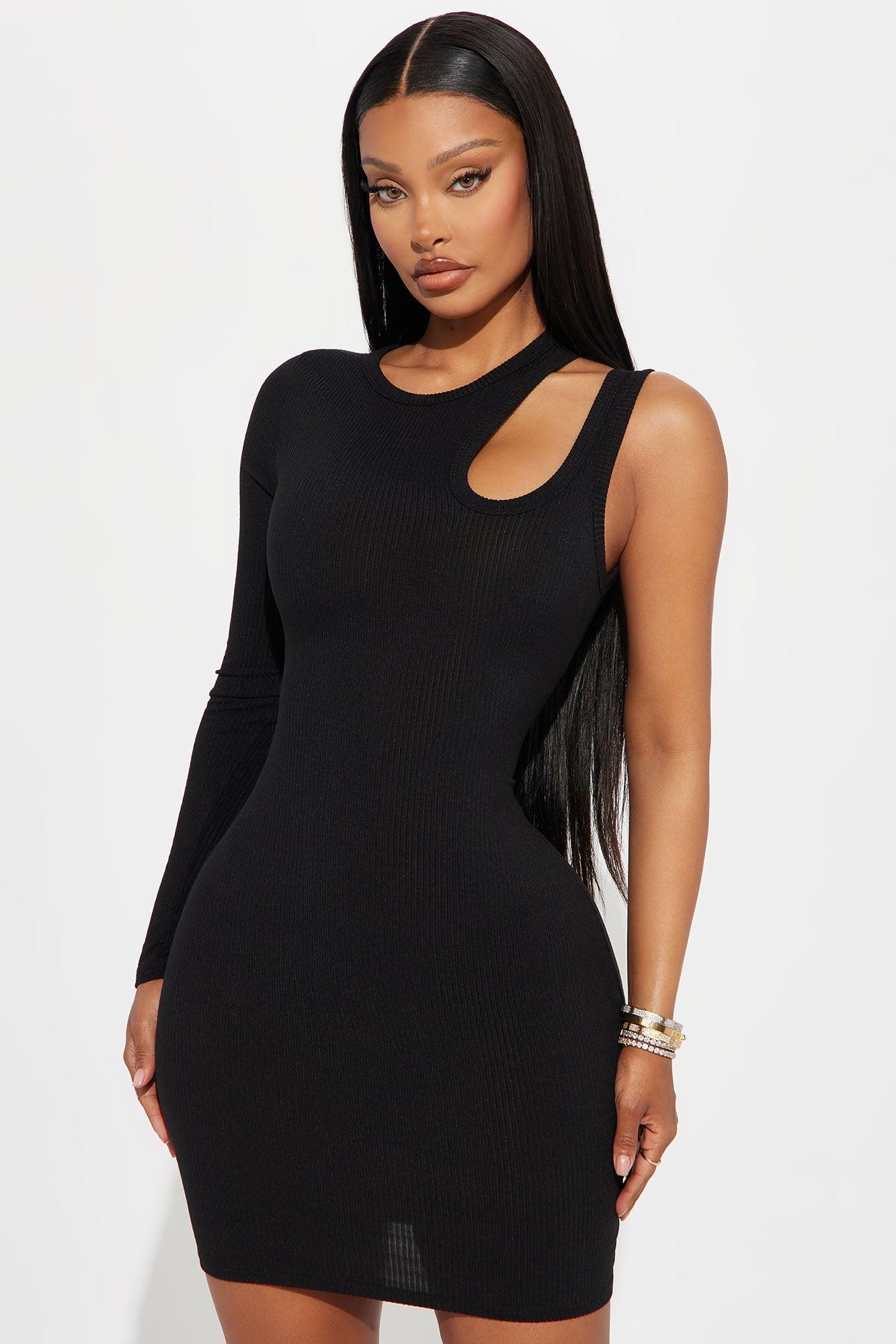 Love Comes Easy Mini Dress - Black Product Image