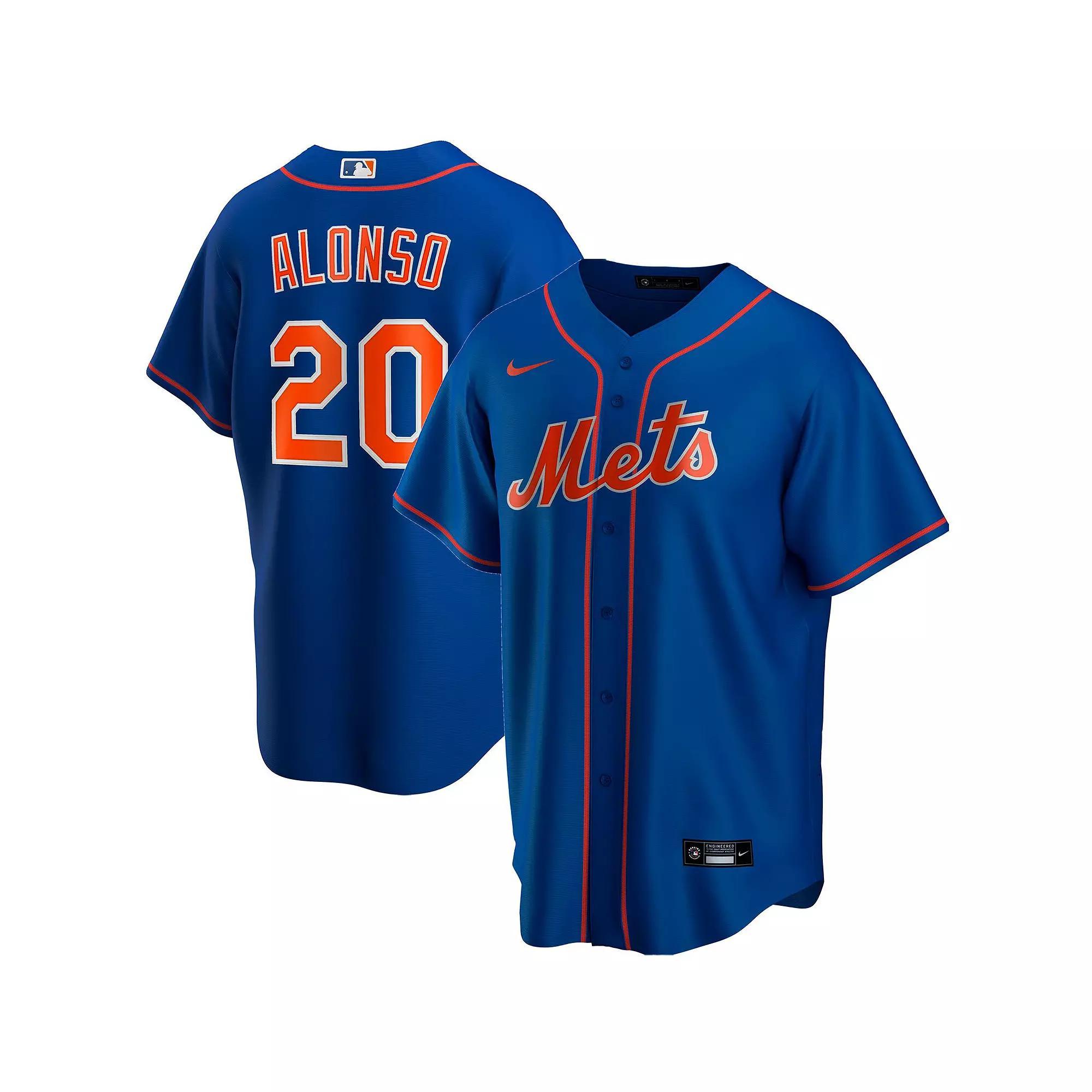 Men's Nike Pete Alonso Royal New York Mets Alternate Replica Player Name Jersey, Size: Medium, Blue Product Image