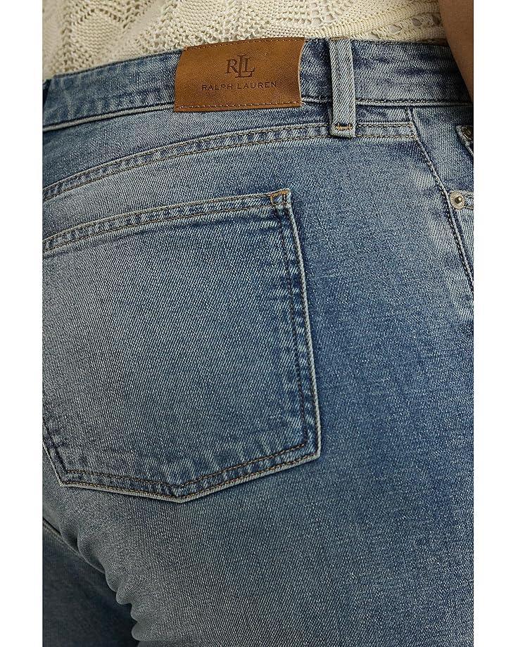 Plus Size Mid-Rise Straight Ankle Jeans Product Image