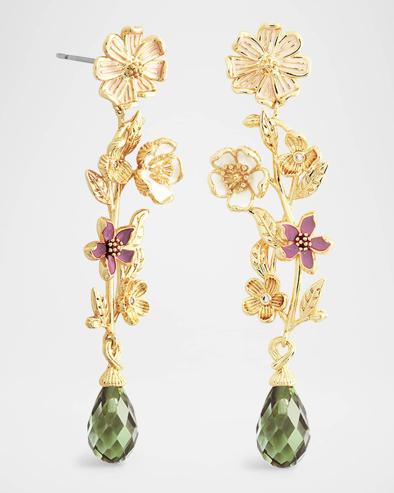 Wildflowers Stone Drop Earrings Product Image