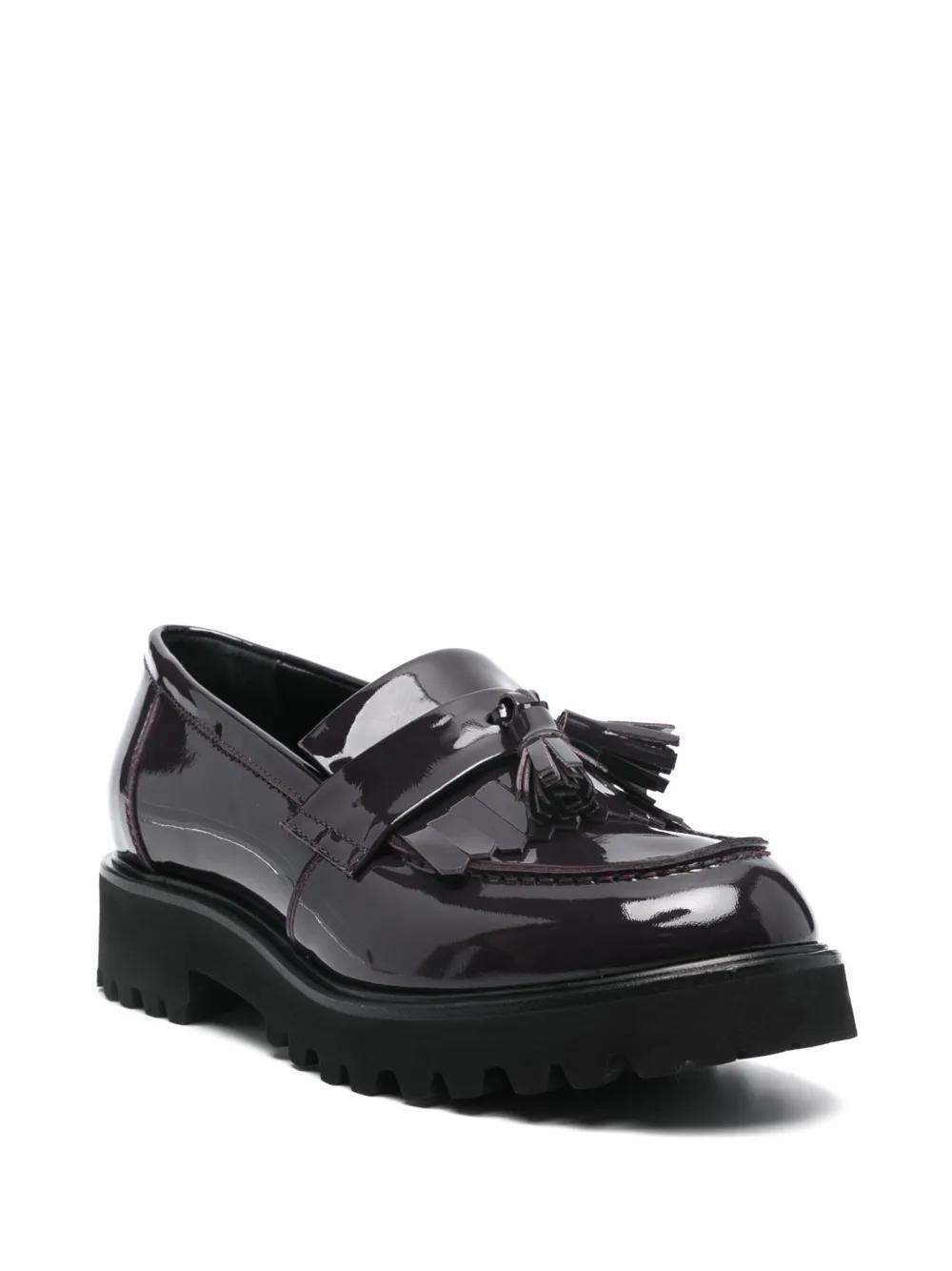 AGL ATTILIO GIUSTI LEOMBRUNI 40mm Goldie Loafers In Purple Product Image