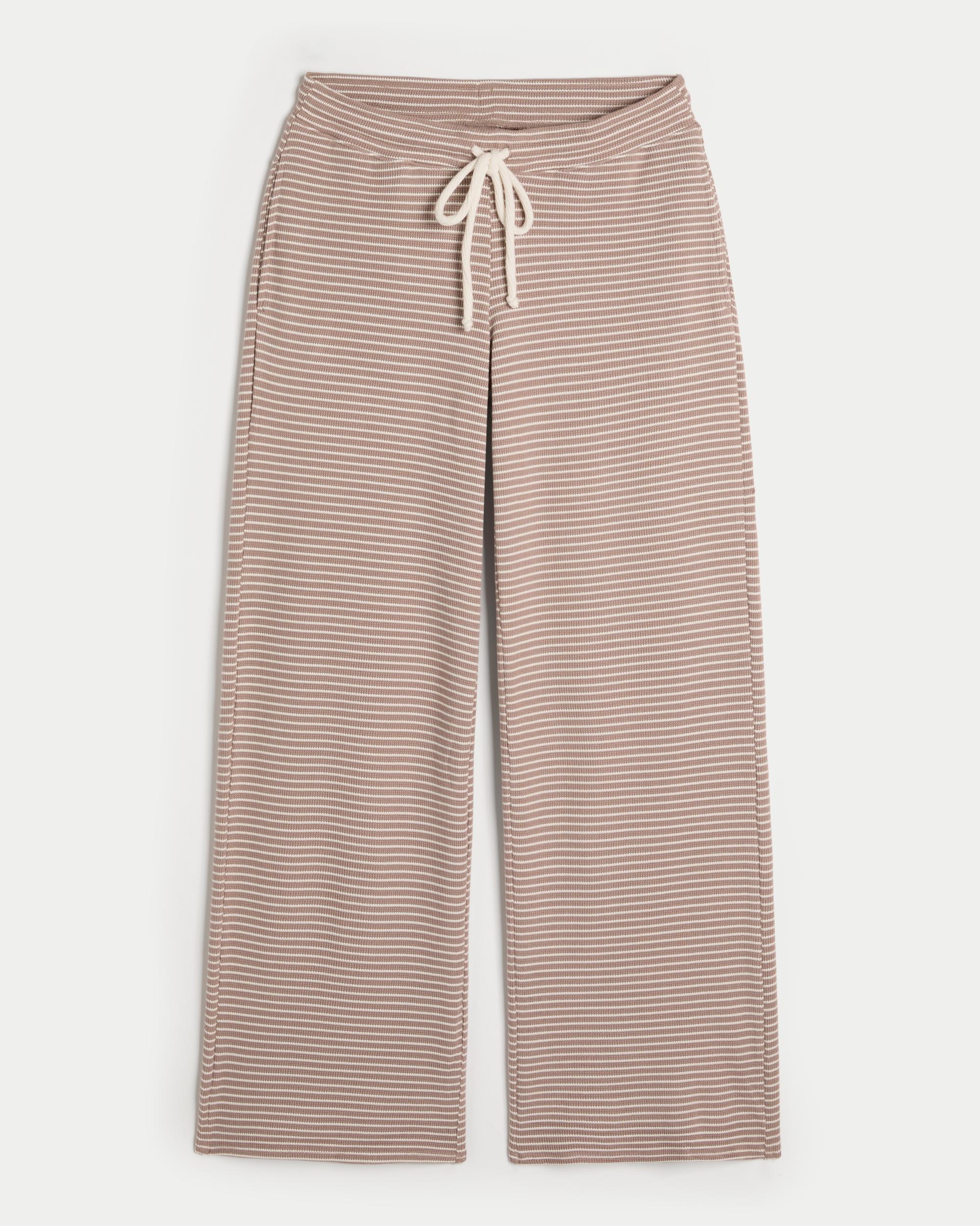 Gilly Hicks Waffle Lace Straight Pants Product Image