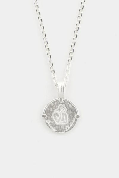 Deux Lions Jewelry Sterling Silver Zodiac Necklace Mens at Urban Outfitters Product Image