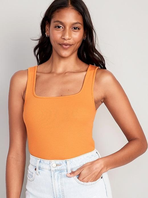 Ultra-Crop Rib-Knit Tank Top Product Image