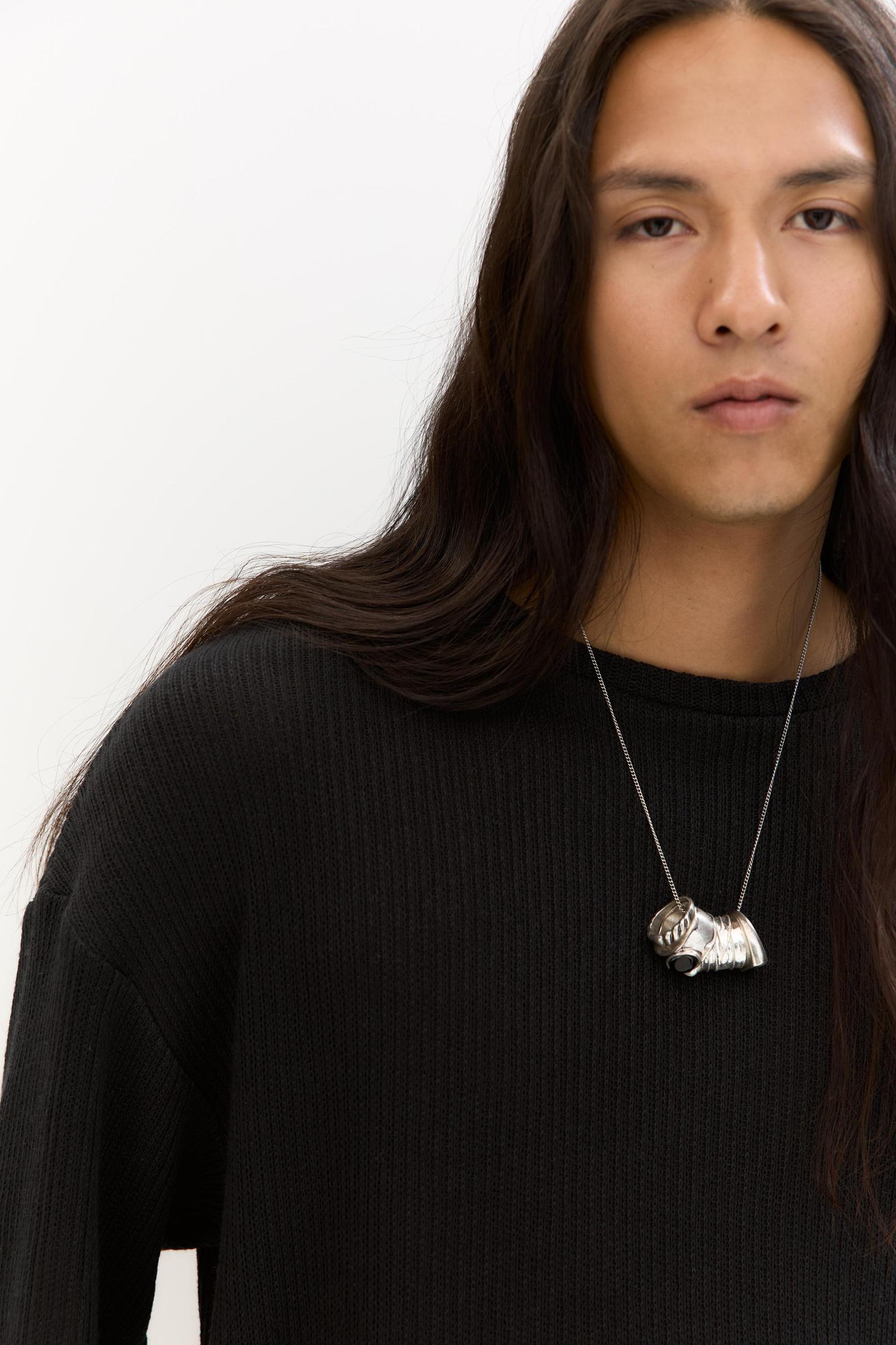 Boxy fit knit T-shirt Product Image