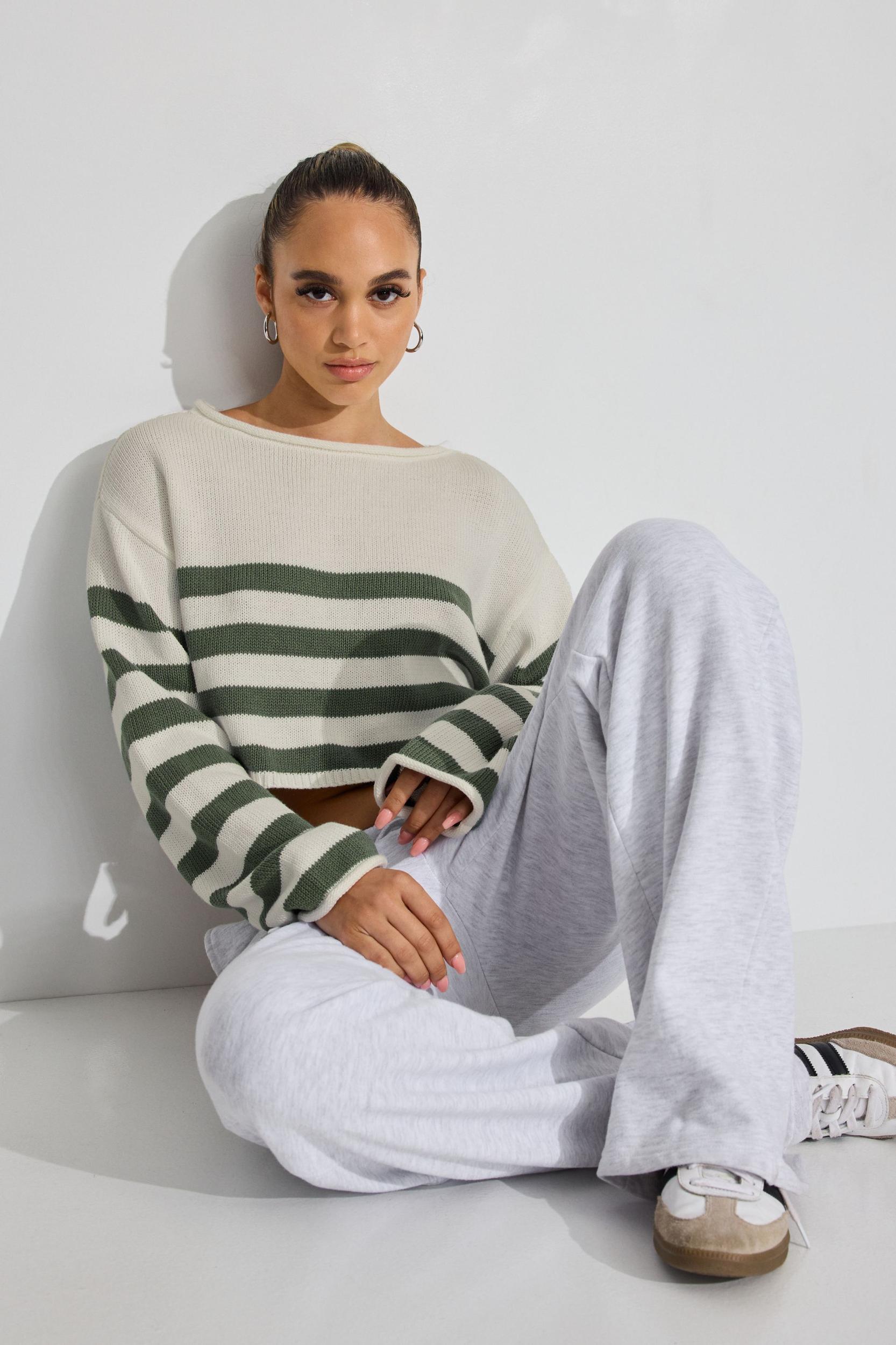 Scoop Neck Knit Top Product Image
