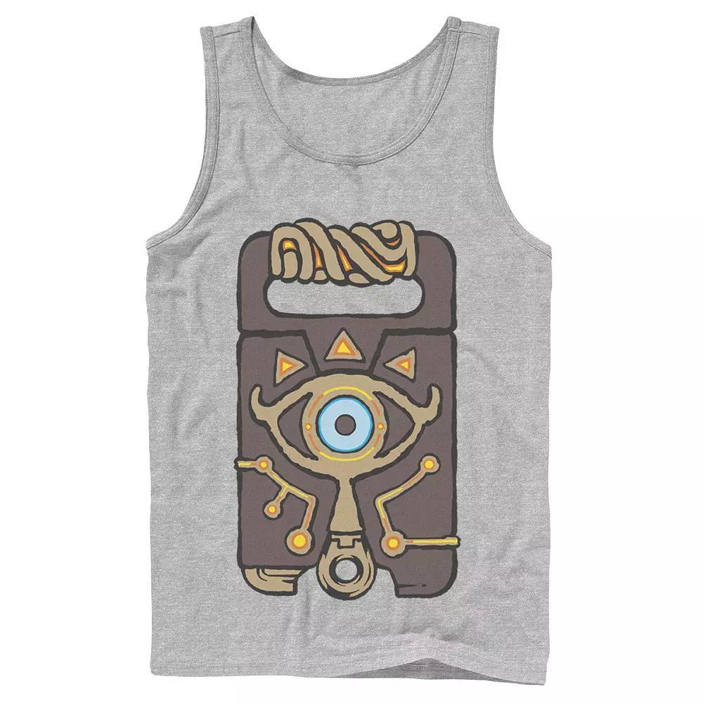 Men's The Legend Of Zelda Sheikah Slate Tank Top, Size: XXL, Athletic Grey Product Image