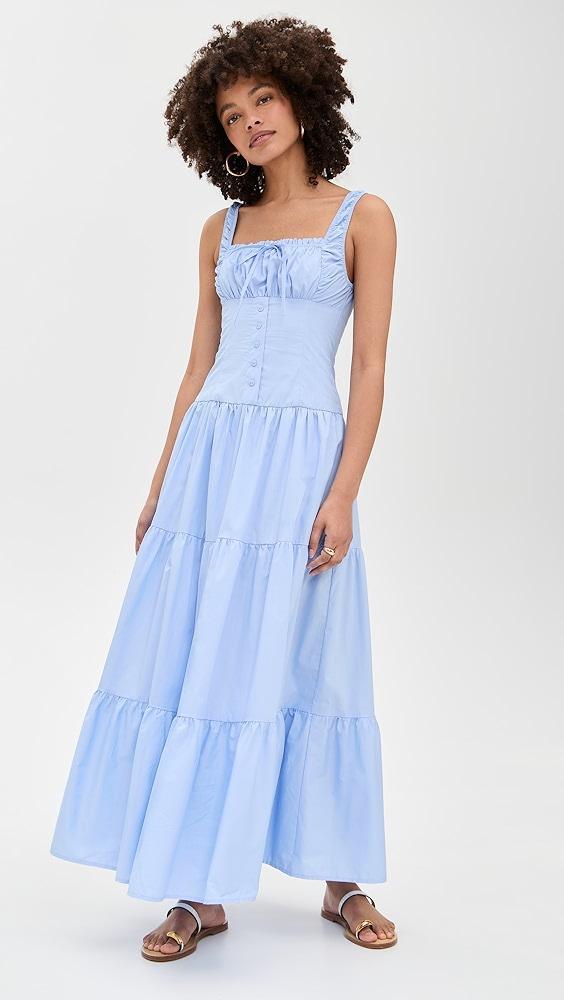 Moon River Sleeveless Corset Top Maxi Dress | Shopbop Product Image