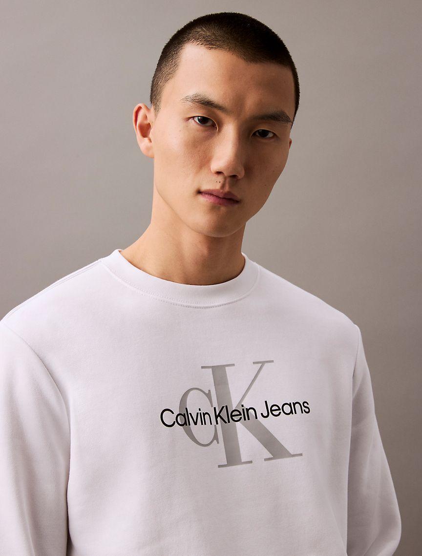 Monogram Logo Fleece Crewneck Sweatshirt Product Image