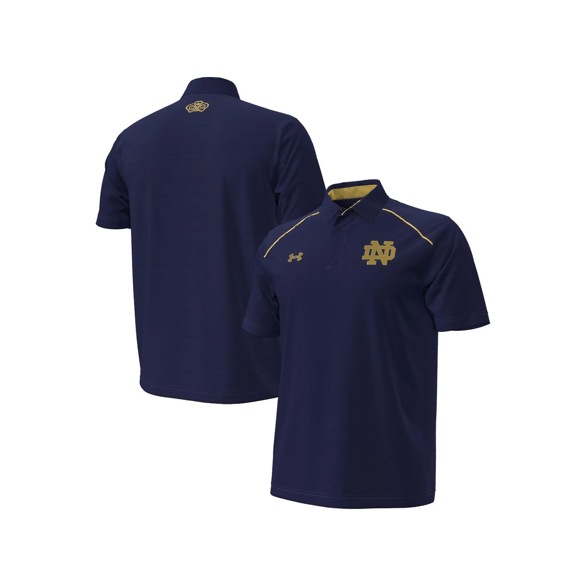Men's Under Armour Navy Notre Dame Fighting Irish 2023 Aer Lingus College Football Classic Polo, Size: Medium, Blue Product Image
