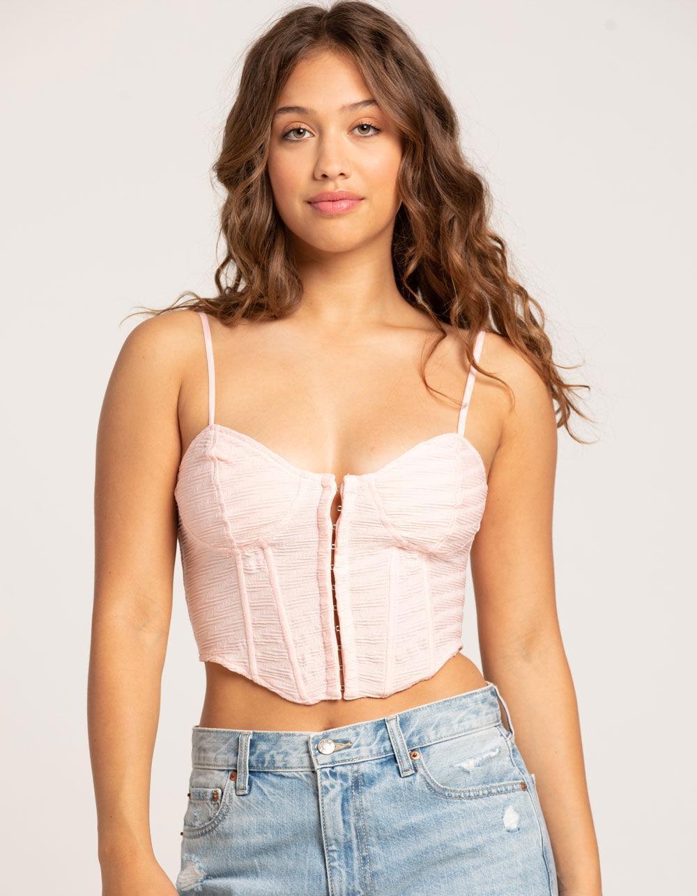 WEST OF MELROSE Texture Knit Womens Corset Product Image