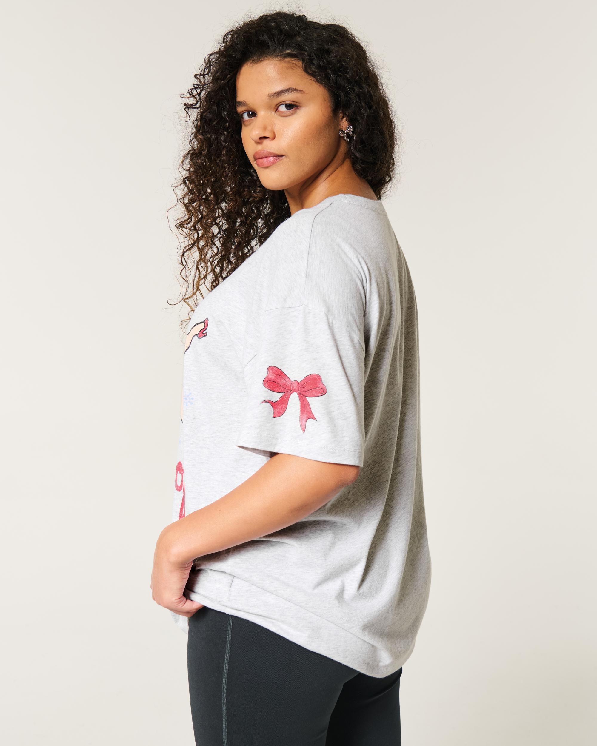 Oversized Betty Boop Graphic Tee Product Image
