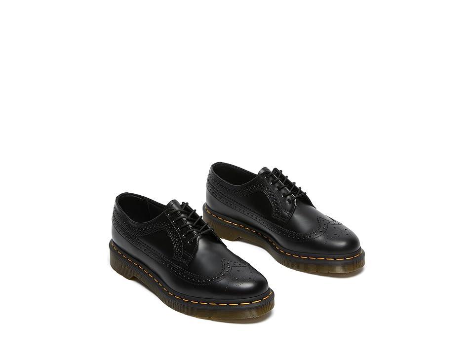 3989 Yellow Stitch Smooth Leather Brogue Shoes Product Image