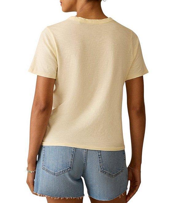 Faherty Organic Cotton Knit Crew Neck Short Sleeve Tee Product Image